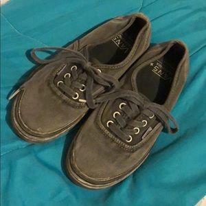 Overwashed Black Vans